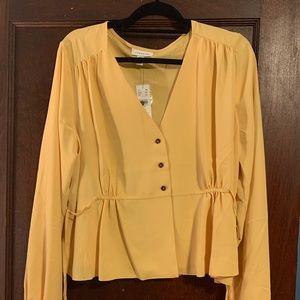 Topshop long sleeve blouse